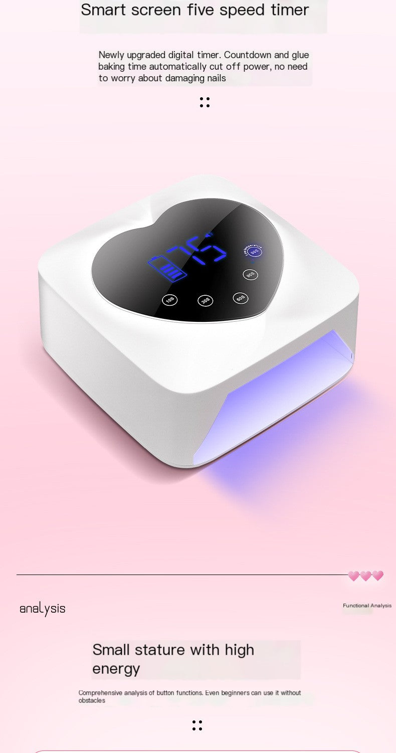 X20 Wireless Nail Lamp with Rechargeable Lithium Battery